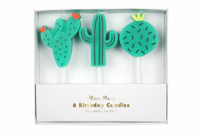Bougie Cactus Decoration Gateau D Anniversaire Monstres Des Fetes