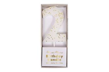 Bougie anniversaire chiffre 2