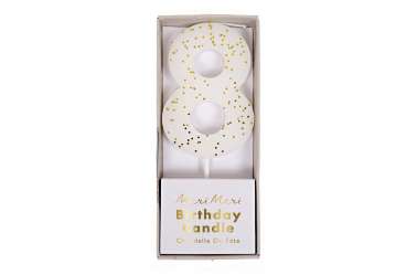 Bougie anniversaire chiffre 8