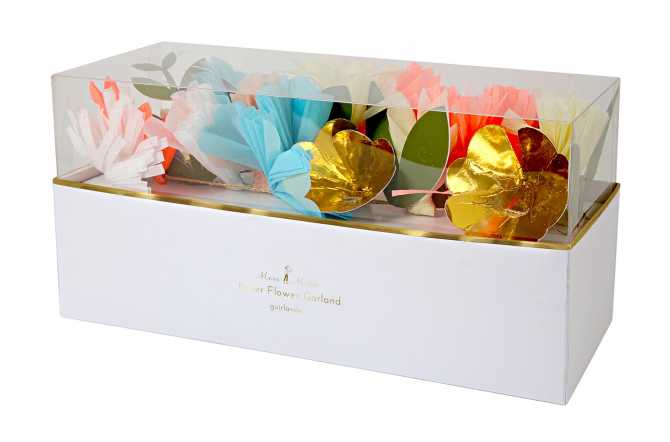 Guirlande de fleurs de printemps en fleurs. | Vecteur Premium Guirlande de fleurs de printemps en fleurs. | Vecteur Premium