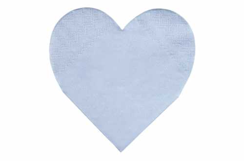 Serviettes coeur lilial pastels