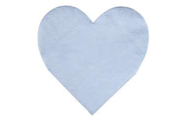 Serviettes coeur lilial pastels
