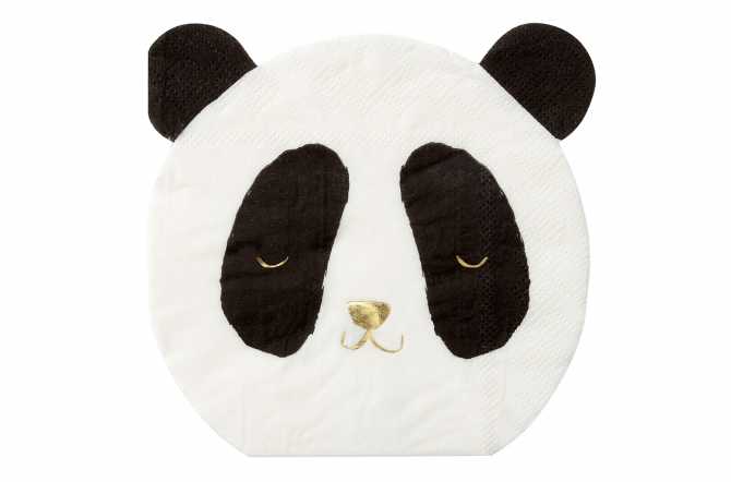 Serviettes Panda anniversaire