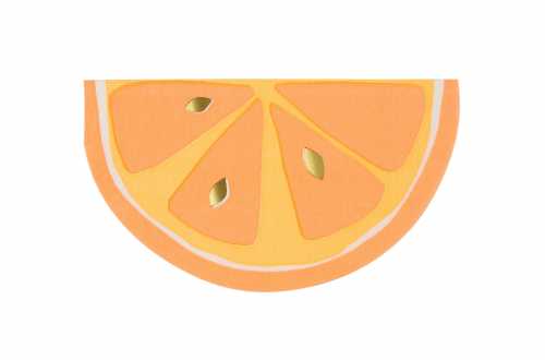 16 Petites serviettes agrumes - Fruits