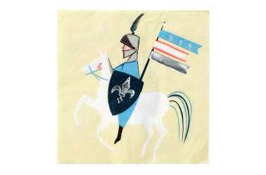 Serviettes anniversaire chevalier