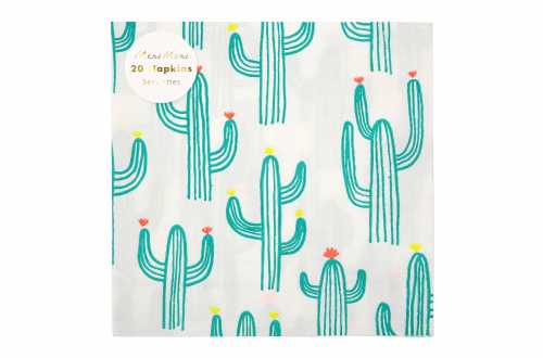 20 Grandes serviettes - Cactus