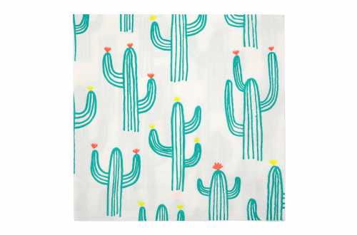 20 Grandes serviettes - Cactus