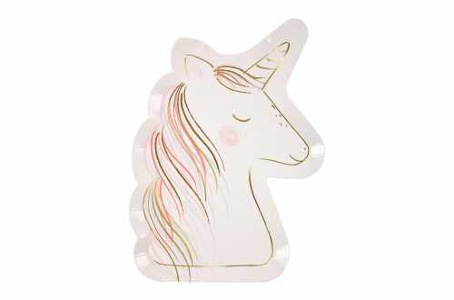 Grandes assiettes anniversaire licorne