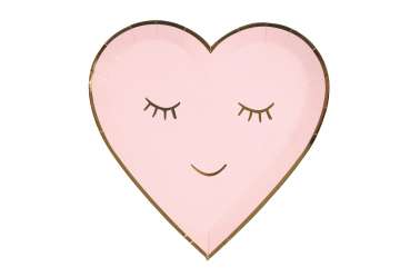 Assiettes anniversaire Cœur mignon