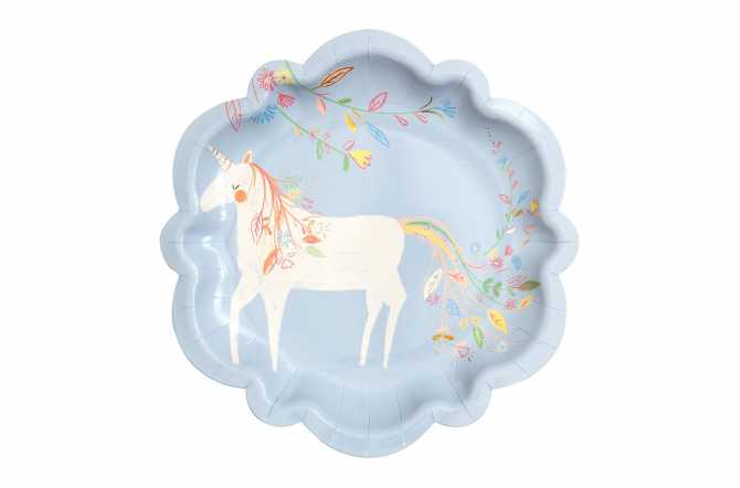 Assiettes licorne de princesse