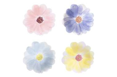 8 Petites assiettes - Fleurs de printemps 