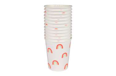 12 Gobelets arc-en-ciels