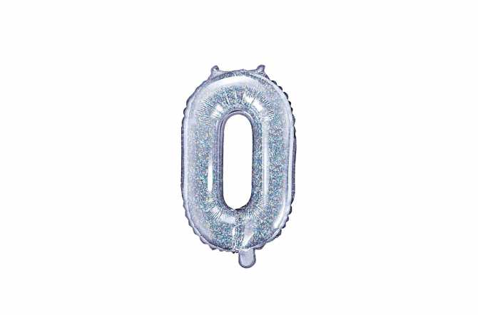 1 Petit ballon chiffre holographique - 35 cm