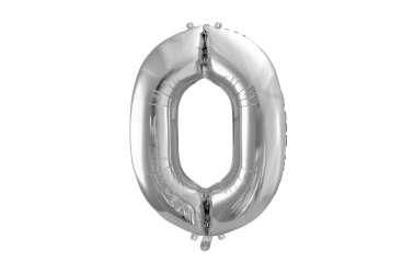 1 Grand ballon chiffre argenté - 86 cm