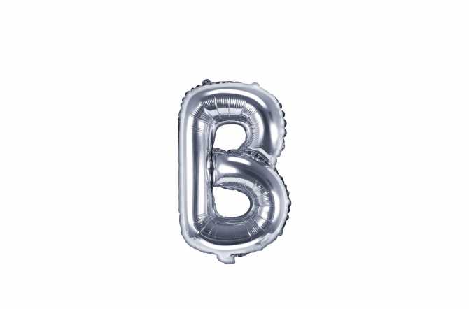 1 Petit ballon lettre argenté - 35 cm