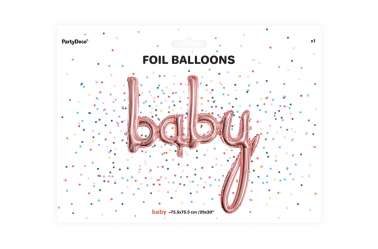 Ballon baby rose - 73,5 x 75,5 cm