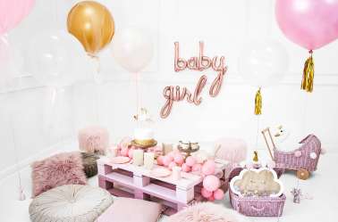 Ballon baby rose - 73,5 x 75,5 cm