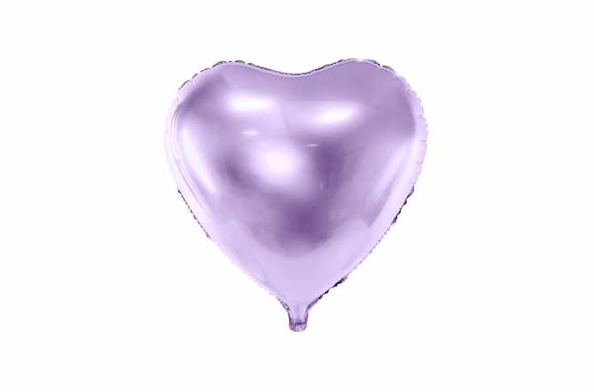 Ballon cœur violet - 45 cm
