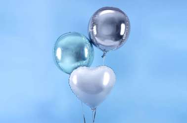 Ballon cœur blanc - 45 cm