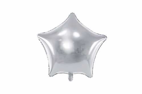 Ballon étoile argenté - 48 cm