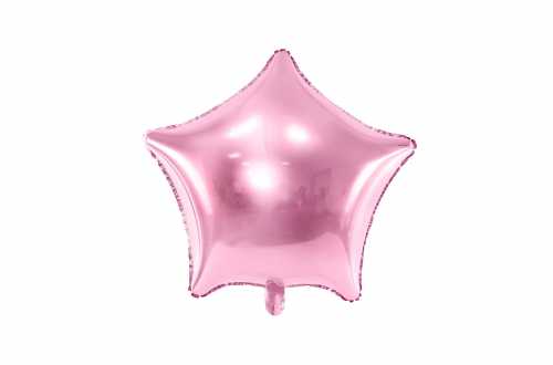Ballon helium étoile rose