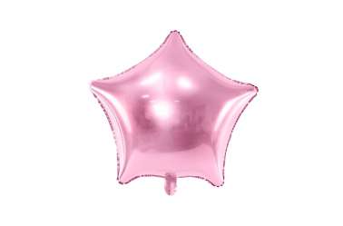Ballon helium étoile rose