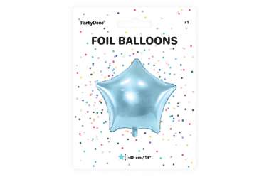 Ballon étoile bleu light - 48 cm