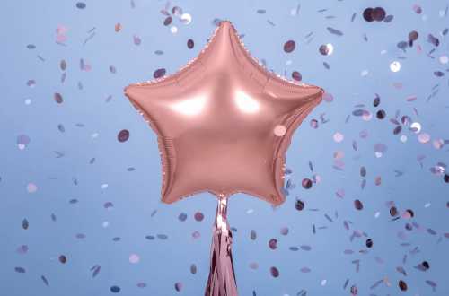 Ballon étoile rose - 48 cm