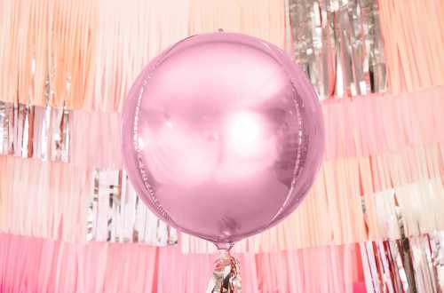 Ballon rond ombré rose light - 40 cm