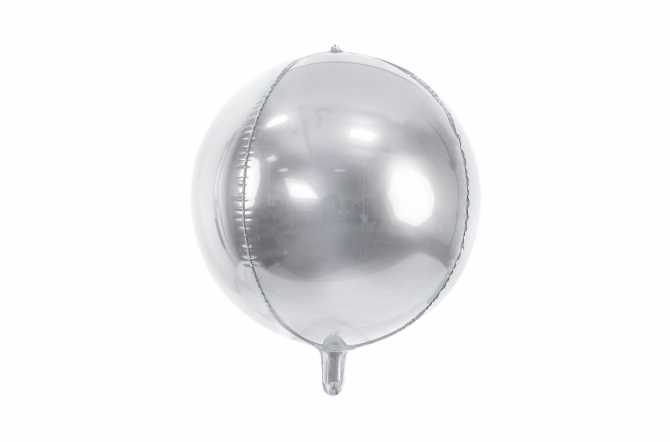 Ballon rond ombré argenté - 40 cm