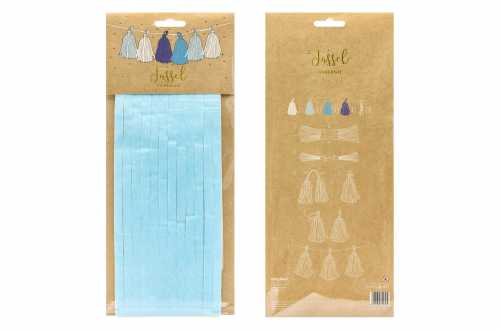 Kit de guirlande tassel bleu