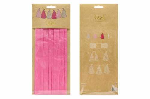 guirlande tassel rose pour  deco de chambre enfant