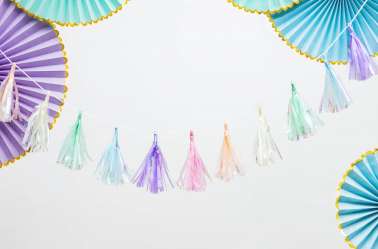 Kit de guirlande tassel couleurs irisé