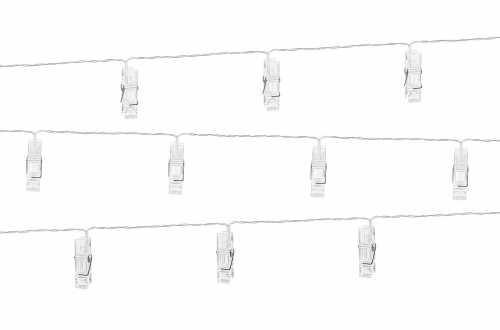 Guirlande LED lumineuse à pinces - 1,4 m