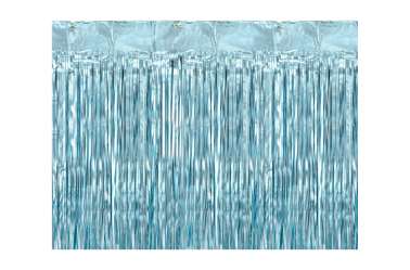 Rideau mylar bleu ciel
