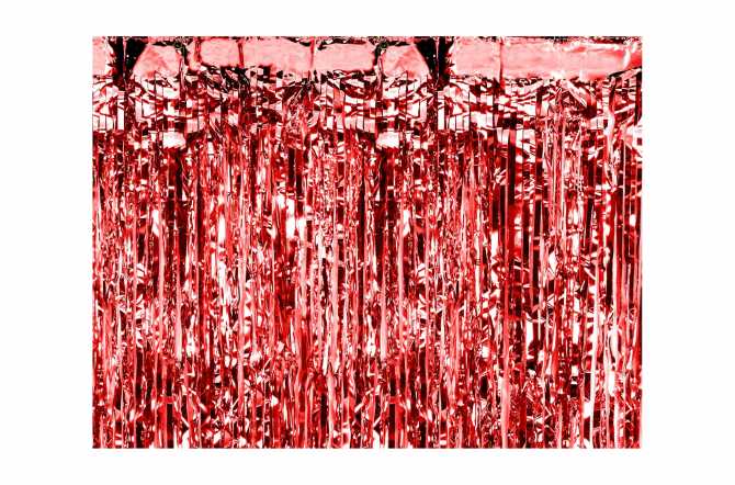 Rideau mylar rouge pour chaperon rouge