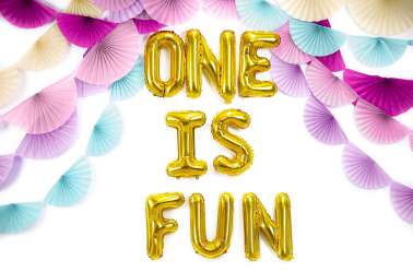 Guirlande rosettes - bleu ciel