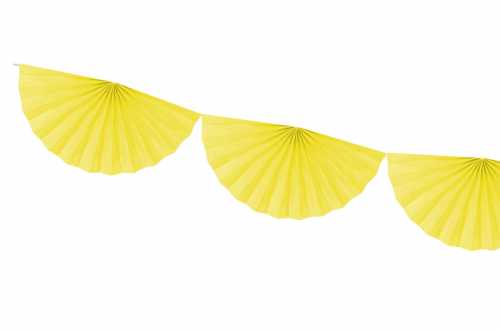 Guirlande rosettes - jaune