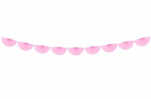 Guirlande rosettes - rose