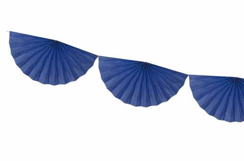 Guirlande rosettes - bleu royal