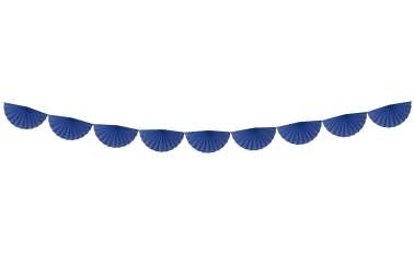 Guirlande rosettes - bleu royal