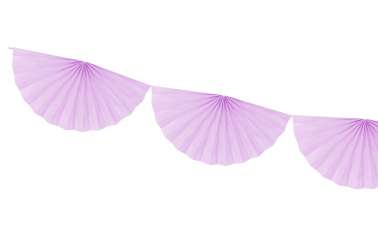 Guirlande anniversaire rosettes violet