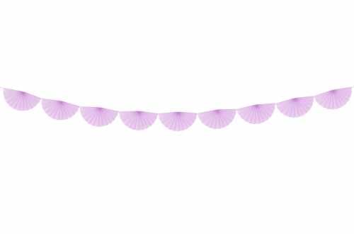 Guirlande rosettes violet festifs