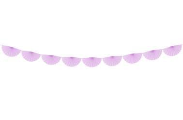 Guirlande rosettes violet festifs