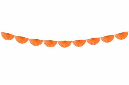 Guirlande rosettes - orange