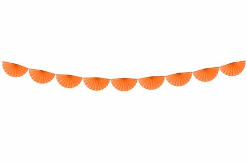 Guirlande rosettes - orange