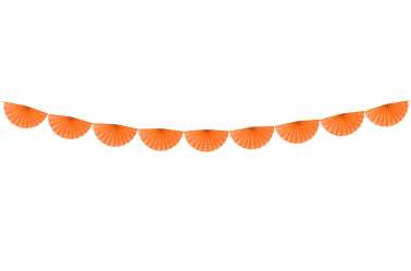 Guirlande rosettes - orange