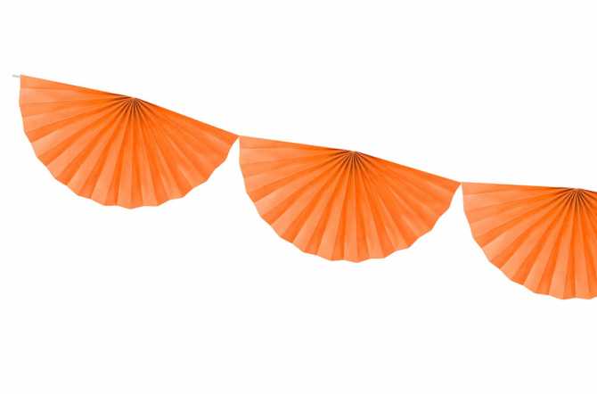 Guirlande rosettes - orange