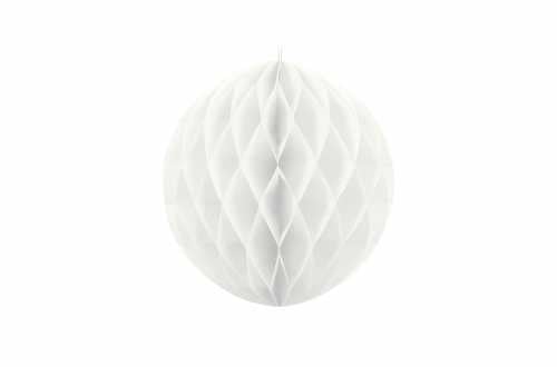 Boule alvéolées décoratives - blanc