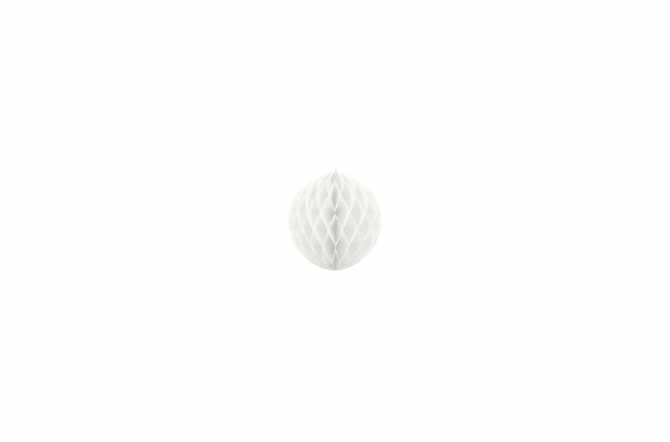 Boule alvéolées décoratives - blanc